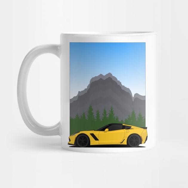 Z06 mountain Yellow by VENZ0LIC